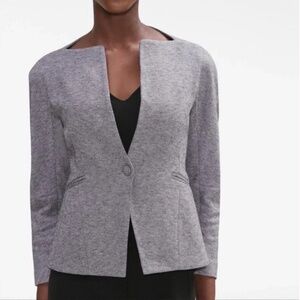 MM LAFLEUR Women's The Wilson Jacket Blazer —Escher Houndstooth Wool Size 8